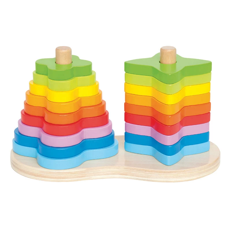 Hape Double Rainbow Stacker 3 Hape Double Rainbow Stacker