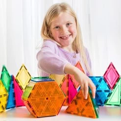 Magnetic Tiles Geometry Pack Set 36pc -Toy Specialty Store 36pc geochildplaying