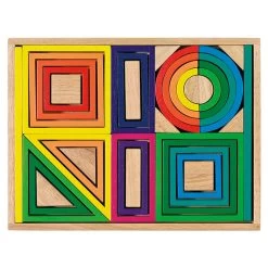Goki Rainbow Building Blocks 38pc Set