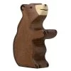 Holztiger Brown Bear Small Sitting -Toy Specialty Store 80186
