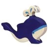 Holztiger Blue Whale With Water Fountain -Toy Specialty Store 80195
