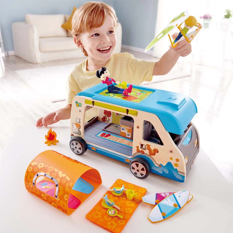 Hape Adventure Van Caravan Playset 5 Hape Adventure Van Caravan Playset - Image 3