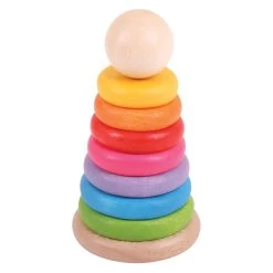 BIGJIGS Rainbow Rings Stacker