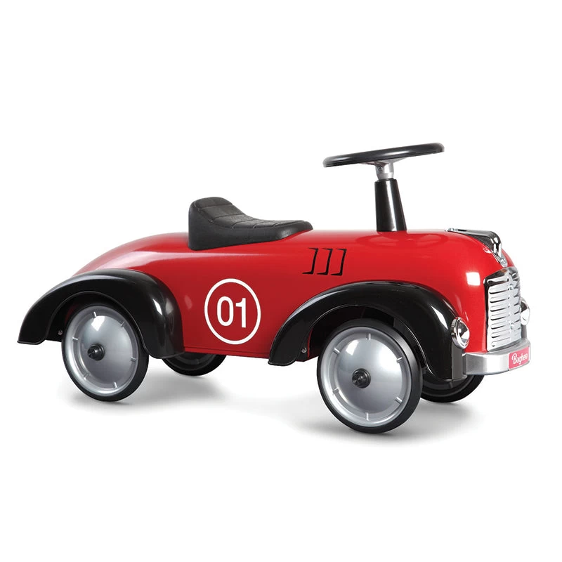 Speedster Metal Ride On Car - Dark Red 3 Speedster Metal Ride On Car - Dark Red