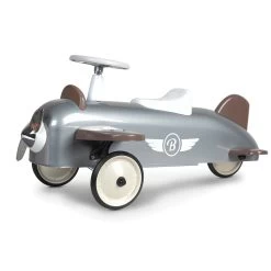 Speedster Metal Ride On Silver Plane