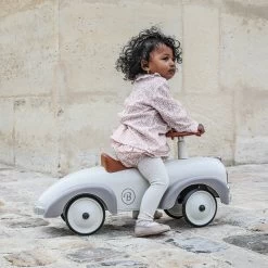 Speedster Metal Ride On Car - Silk Grey -Toy Specialty Store BG915 zoom2