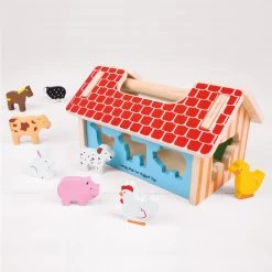 BIGJIGS Farmhouse Sorter -Toy Specialty Store BIJ00108 3