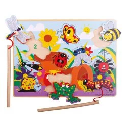 BIGJIGS Magnetic Bugs Fun Fishing Game