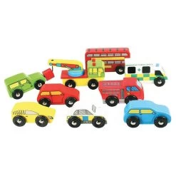BIGJIGS Wooden Vehicles Pack