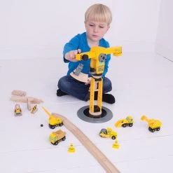 BIGJIGS Big Crane Construction Set -Toy Specialty Store BJT200 4