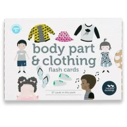 Body Parts & Clothing Flash Cards