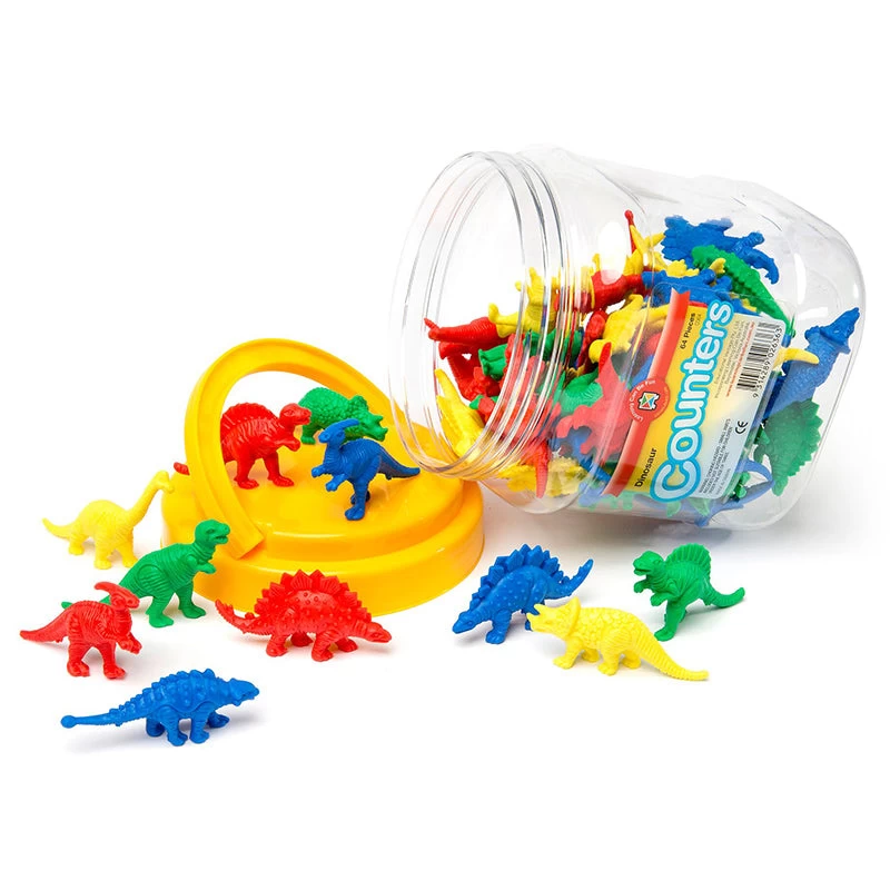 Dinosaur Counters 64pc 3 Dinosaur Counters 64pc