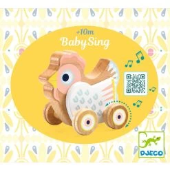 Djeco BabySing Hen On Wheels 13 Djeco BabySing Hen On Wheels -Toy Specialty Store DJ6130 5