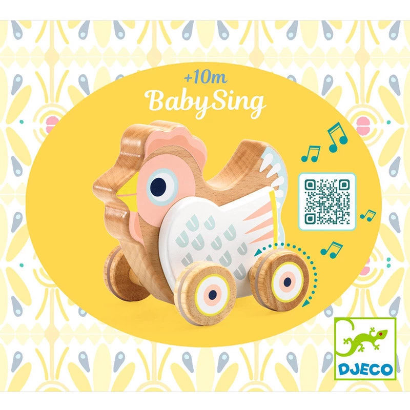 Djeco BabySing Hen On Wheels 8 Djeco BabySing Hen On Wheels - Image 6