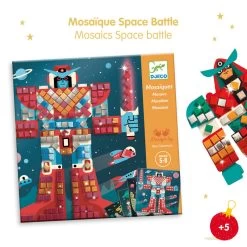 Djeco Space Battle Mosaic Kit -Toy Specialty Store DJ9424 4