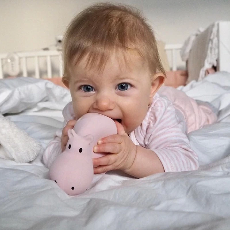 Tikiri Rubber Hippo Sealed Bath Toy 4 Tikiri Rubber Hippo Sealed Bath Toy - Image 2