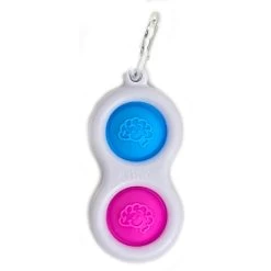 Fat Brain Toys Simpl Dimpl Sensory Keychain -Toy Specialty Store DimplKeyChain BluePink