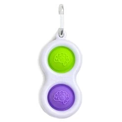 Fat Brain Toys Simpl Dimpl Sensory Keychain -Toy Specialty Store DimplKeyChain GreenPurple