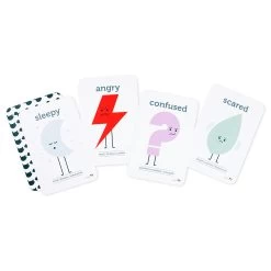 Feelings & Emotion Flash Cards -Toy Specialty Store FeelingandEmotionFlashCards White