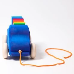 Large Blue Truck Pull Along -Toy Specialty Store GRI090401 4