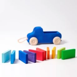 Large Blue Truck Pull Along -Toy Specialty Store GRI090401 6