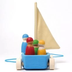 Large Land Yacht With 4 Sailors -Toy Specialty Store GRI09315 5