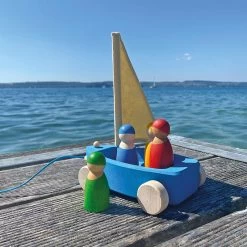 Large Land Yacht With 4 Sailors -Toy Specialty Store GRI09315 6