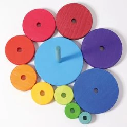 Conical Stacking Tower Large Rainbow -Toy Specialty Store GRI11000 2