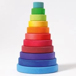 Conical Stacking Tower Large Rainbow