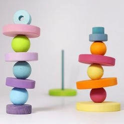 Conical Stacking Tower Large Pastel -Toy Specialty Store GRI11001 12