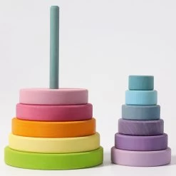 Conical Stacking Tower Large Pastel -Toy Specialty Store GRI11001 4