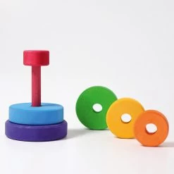 Conical Stacking Tower Small Rainbow -Toy Specialty Store GRI11010 3