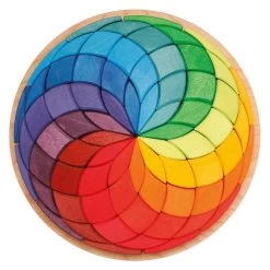 Large Mandala Circle Coloured Spiral