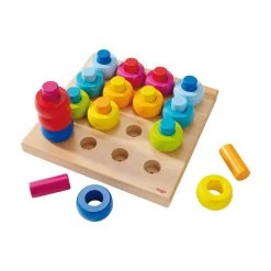 Haba Rainbow Whirls Peg Game
