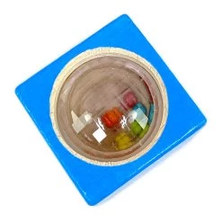 Haba Sound Block Blue Kaleidoscope -Toy Specialty Store HABAAudibleBlocks DBluetop