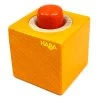Haba Sound Block Orange Squeak -Toy Specialty Store HABAAudibleBlocks Orangeside