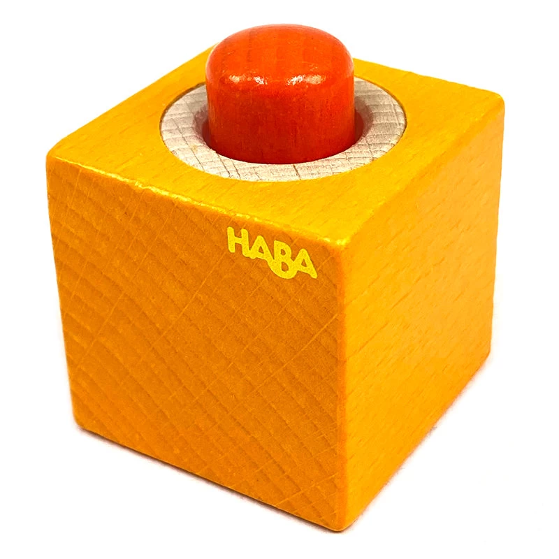 Haba Sound Block Orange Squeak 3 Haba Sound Block Orange Squeak