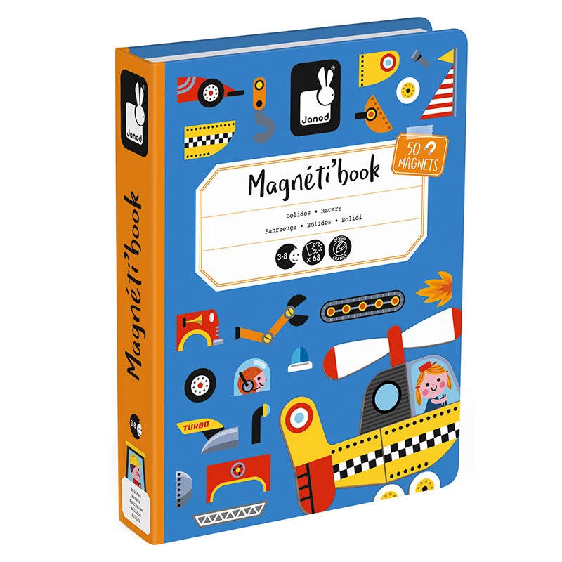 Janod Magnetibook Racers 4 Janod Magnetibook Racers - Image 2