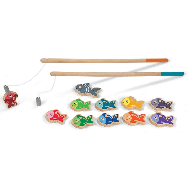 Janod Magnetic Fishing Game With 2 Rods 3 Janod Magnetic Fishing Game With 2 Rods