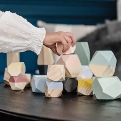 Janod Cocoon Stacking Stones -Toy Specialty Store J04401girl