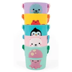 Janod Stacking Activity Bath Buckets -Toy Specialty Store J04724 zoom1