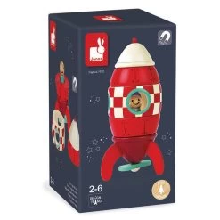 Janod Magnetic Rocket -Toy Specialty Store J05207 zoom1
