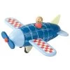 Janod Magnetic Blue Wooden Plane 1 Janod Magnetic Blue Wooden Plane -Toy Specialty Store JAN05205 01