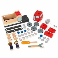 Janod Brico Kids DIY Wooden Fire Truck -Toy Specialty Store JAN06469 3