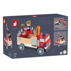 Janod Brico Kids DIY Wooden Fire Truck -Toy Specialty Store JAN06469 8