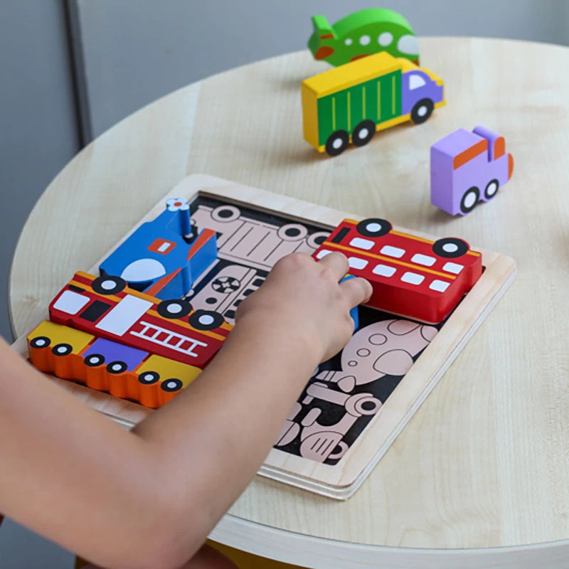 Vehicles Chunky Puzzle 4 Vehicles Chunky Puzzle - Image 2