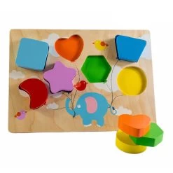 Flying Balloon Chunky Shape Puzzle