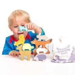 Le Toy Van Petilou Forest Stacker & Bag -Toy Specialty Store LEPL087 15