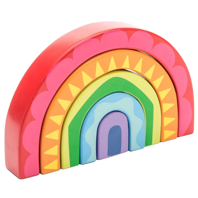 Le Toy Van Petilou Rainbow Tunnel Toy 5 Le Toy Van Petilou Rainbow Tunnel Toy - Image 3
