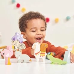 Le Toy Van Petilou Andes Stacking Animals & Bag -Toy Specialty Store LEPL113 3